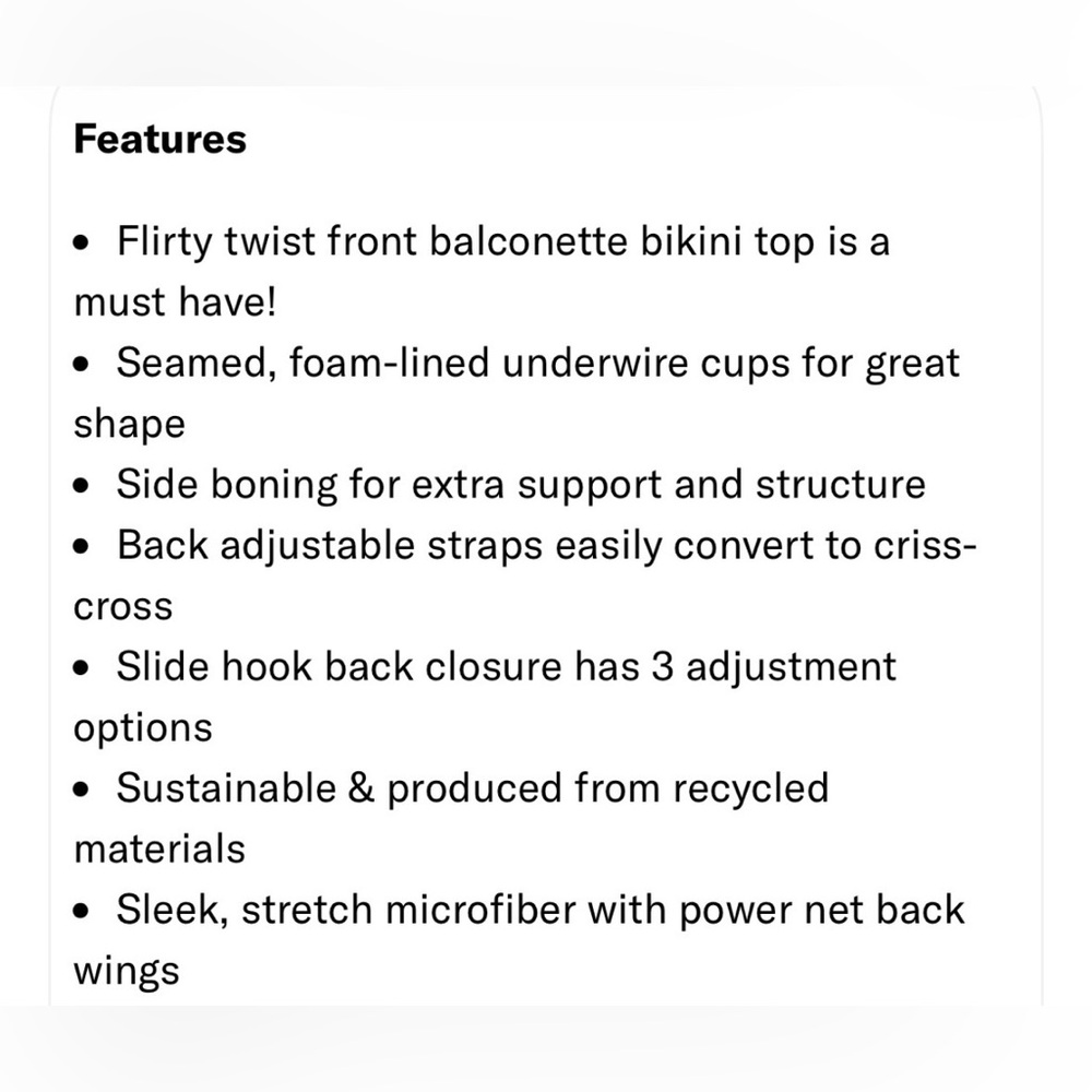 Birdsong Women's Aqua & White Floral Underwire Bikini Top - Picture 7 of 8